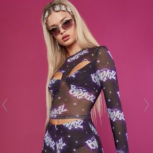 Dolls Kill x Bratz Overnight Sensation Mesh Top